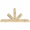 Ekena Millwork Saratoga Rough Sawn Timber Gable Bracket, Douglas Fir, 72"W x 48"H x 4"D x 6"F, 16/12 Pitch GBW072X48X0406SAR00RDF - alternate 3